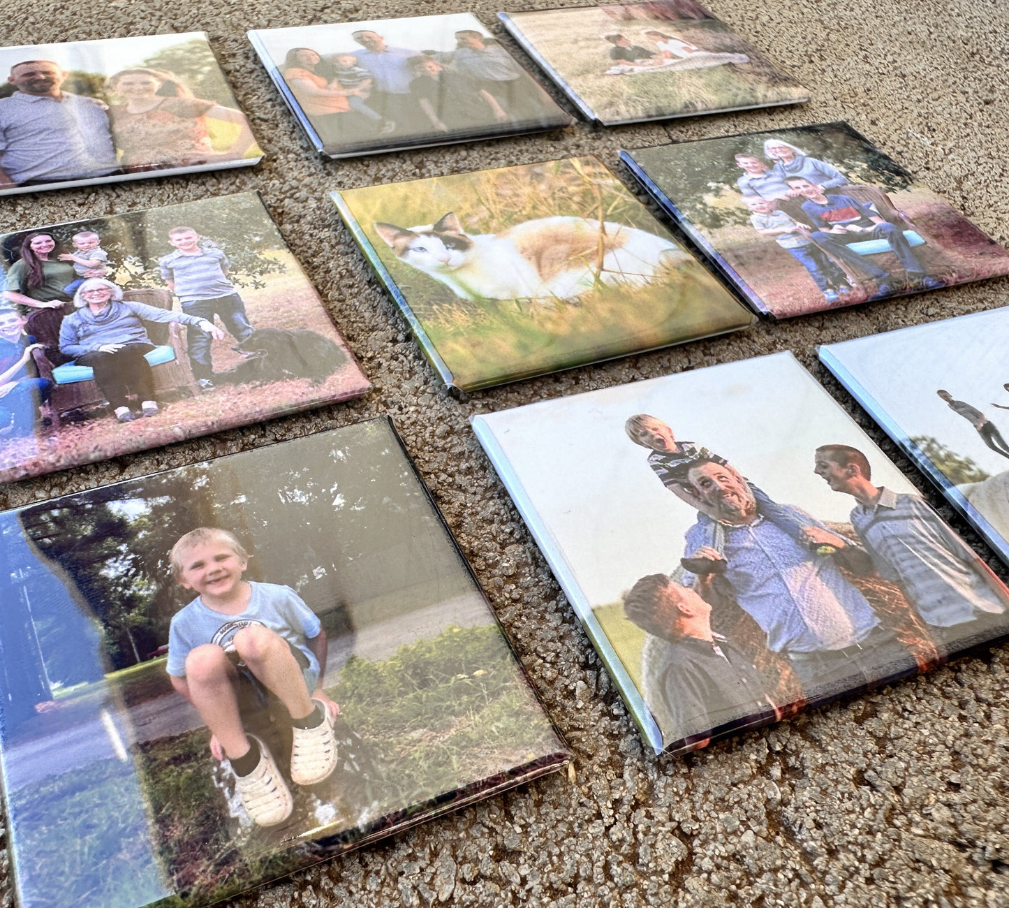 Custom Photo Magnets - Set of 9