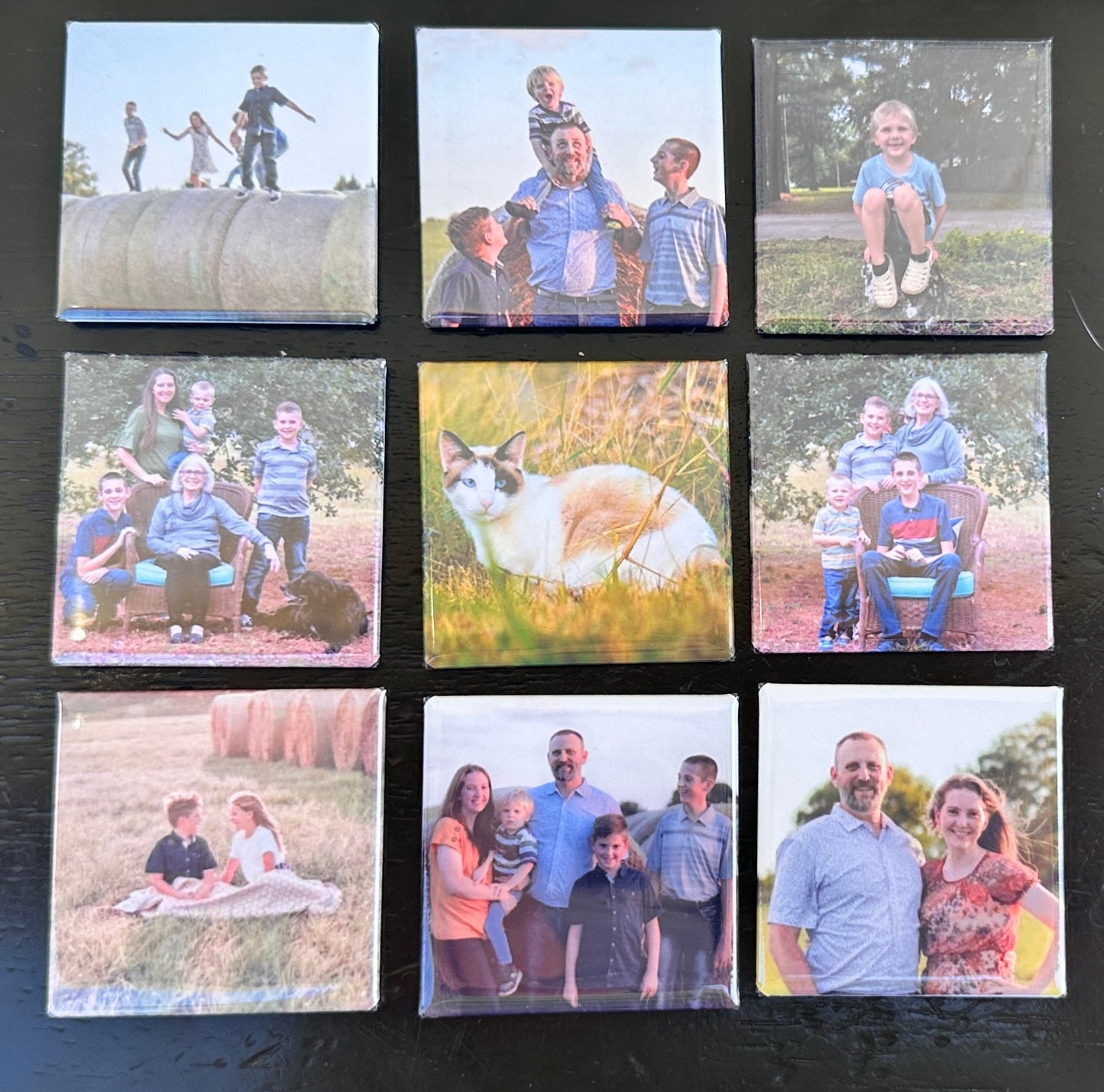 Custom Photo Magnets - Set of 9