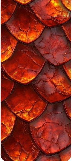 Fantasy Dragon Scale - Magnetic Bookmarks