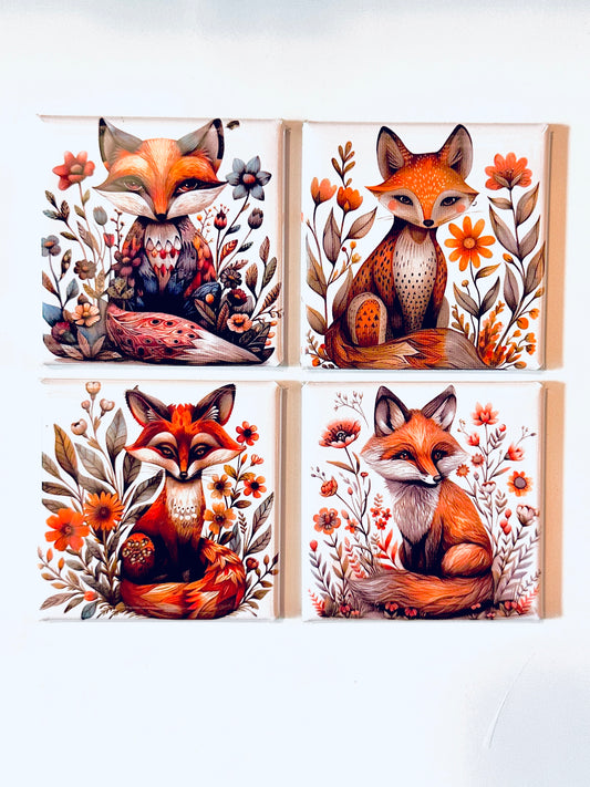 Folk Art Foxes