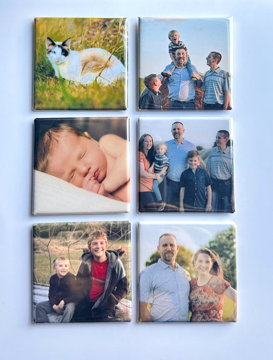 Custom Photo Magnets - Set of 6