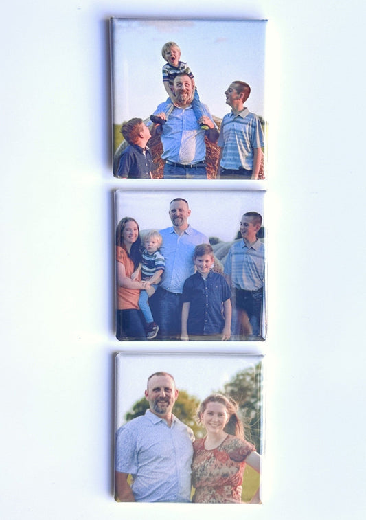 Custom Photo Magnets - Set of 3