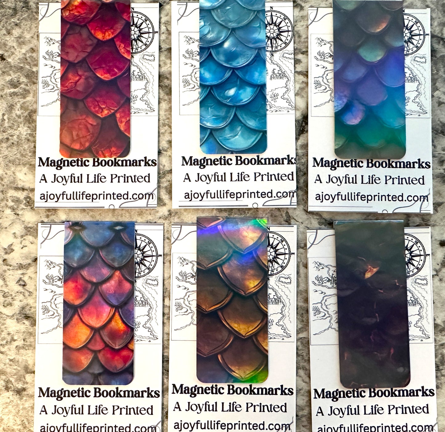 Fantasy Dragon Scale - Magnetic Bookmarks
